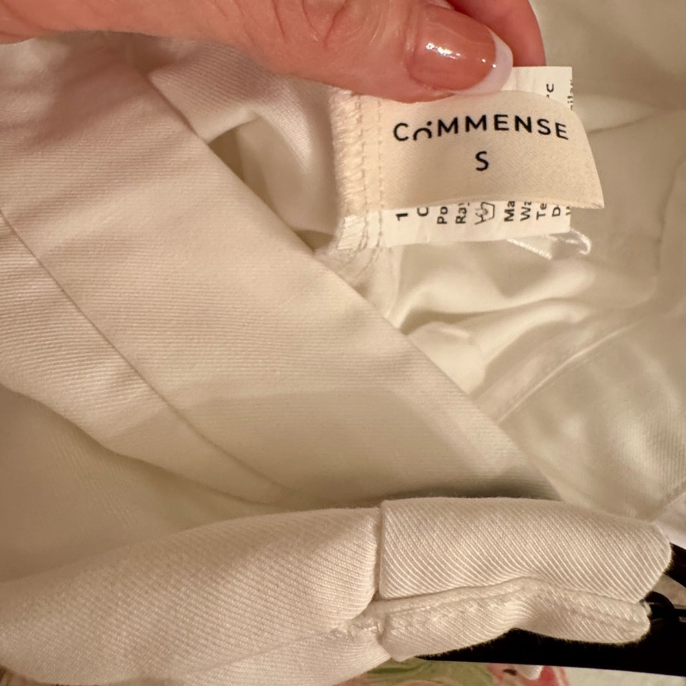 Solid Asymmetrical Straight Leg Pants - image 5